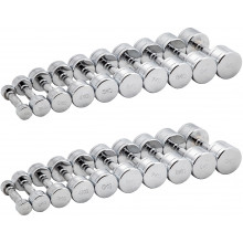 Гантельный ряд CHROME 1 кг - 10 кг (10 пар)